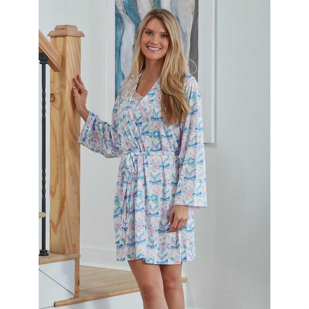 Floral & Bow Robe Set