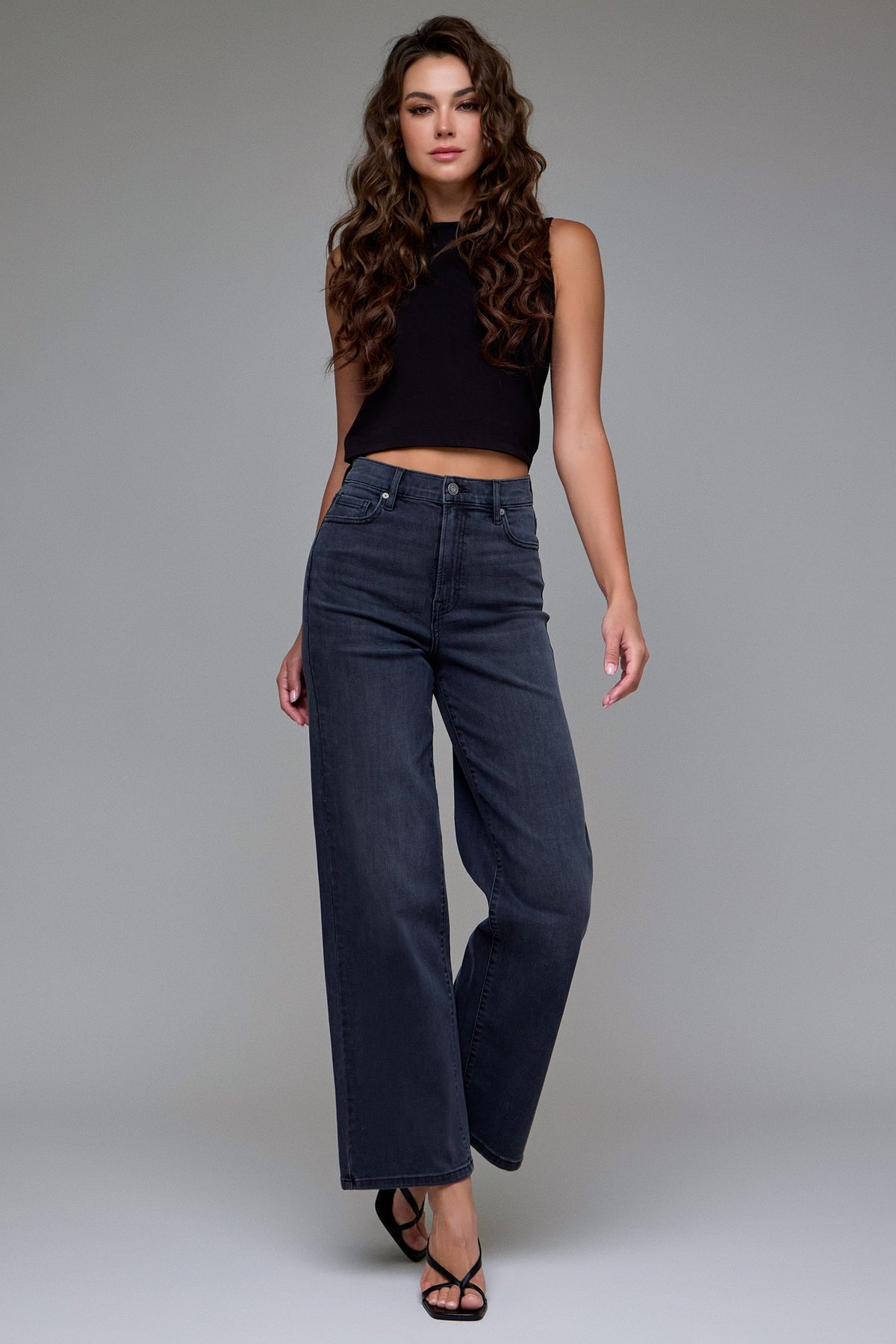 Black Hidden High Rise Jeans