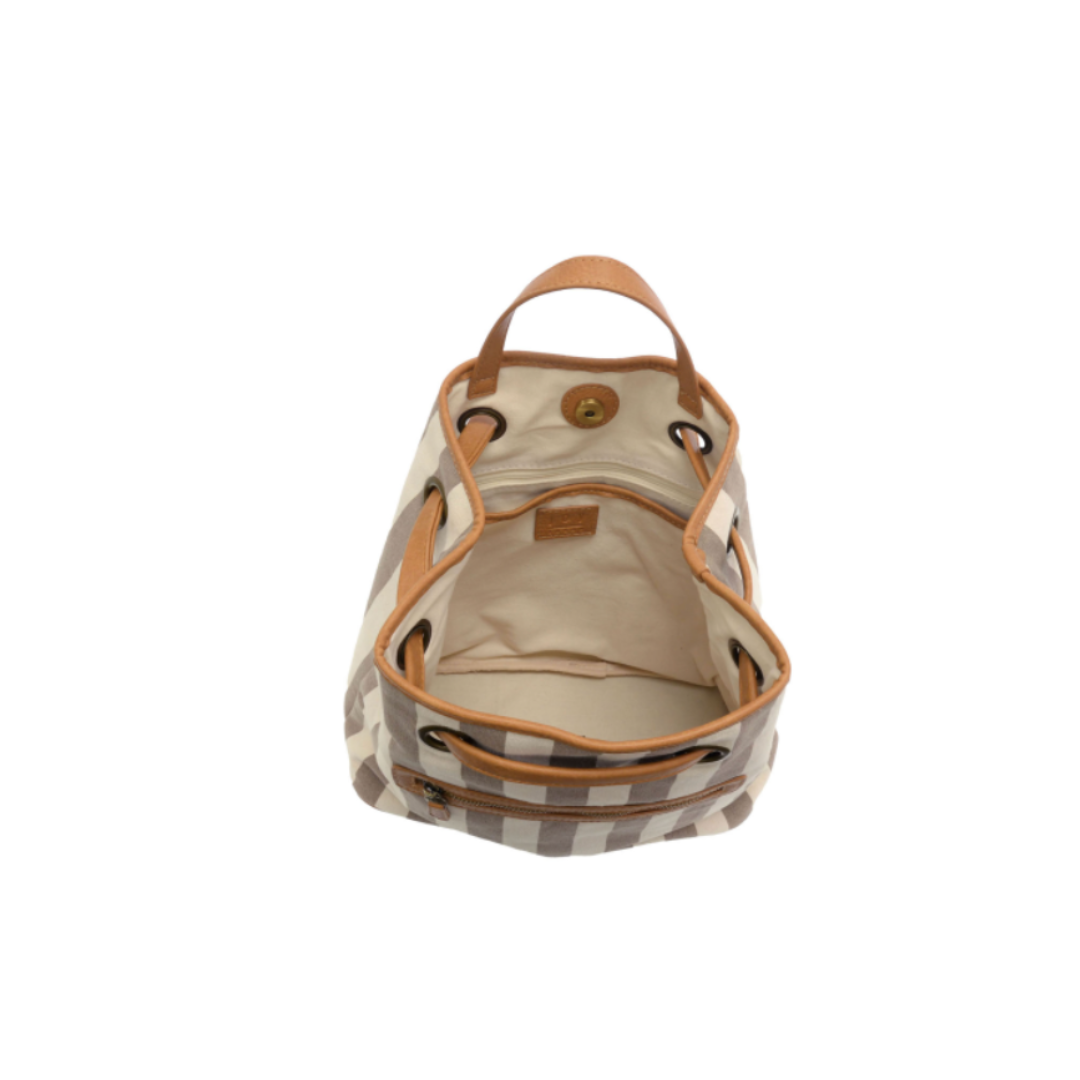 Stripe Canvas Backpack