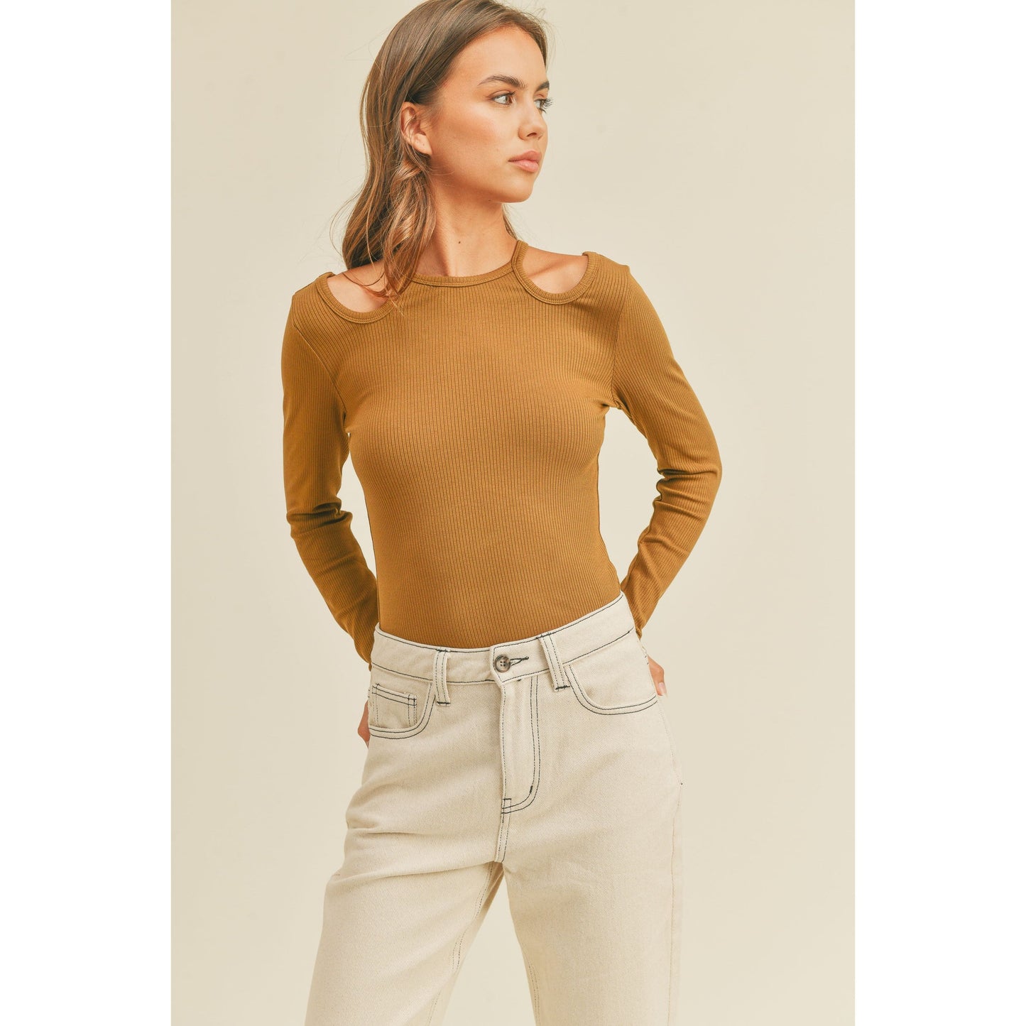 Toffee Cutout Top