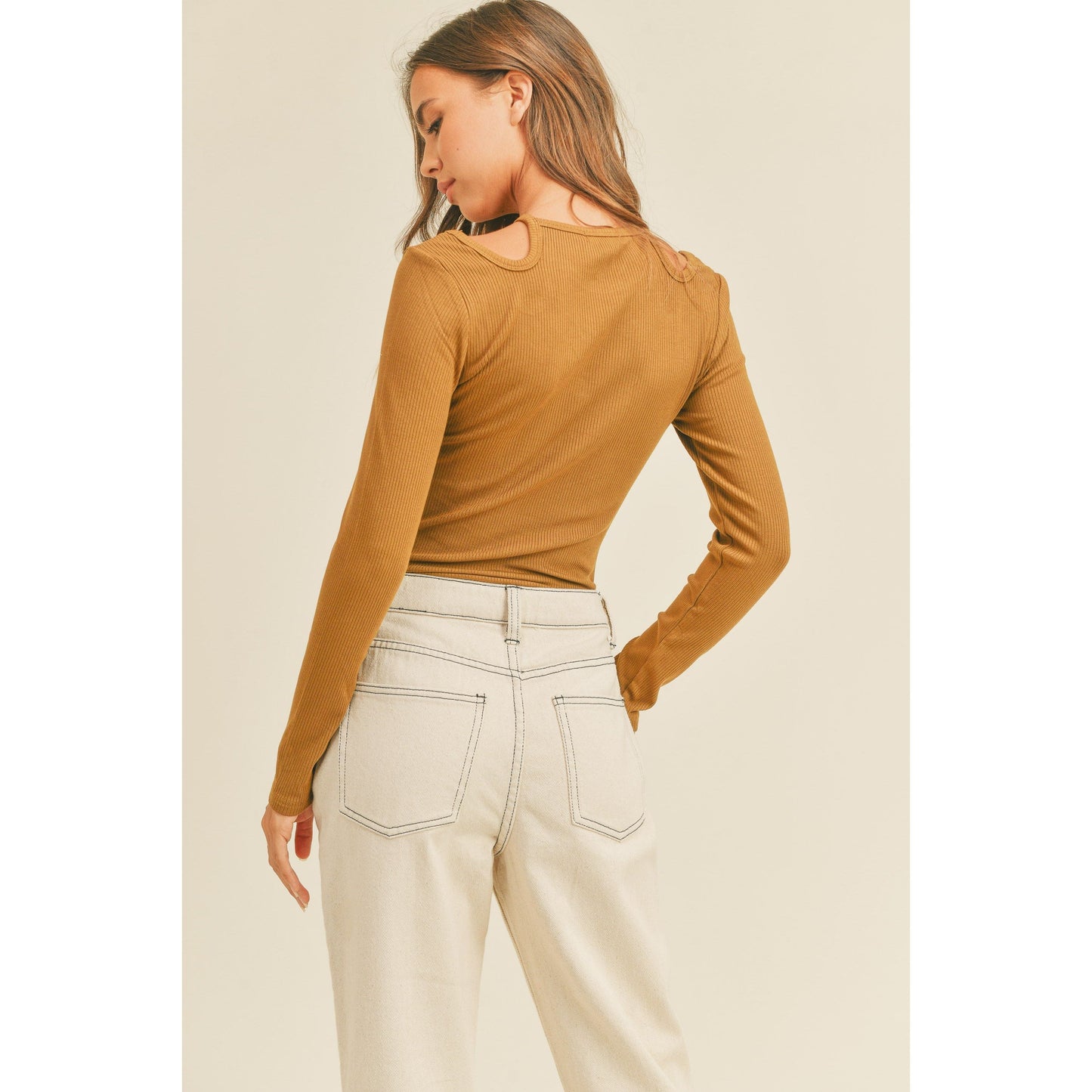 Toffee Cutout Top