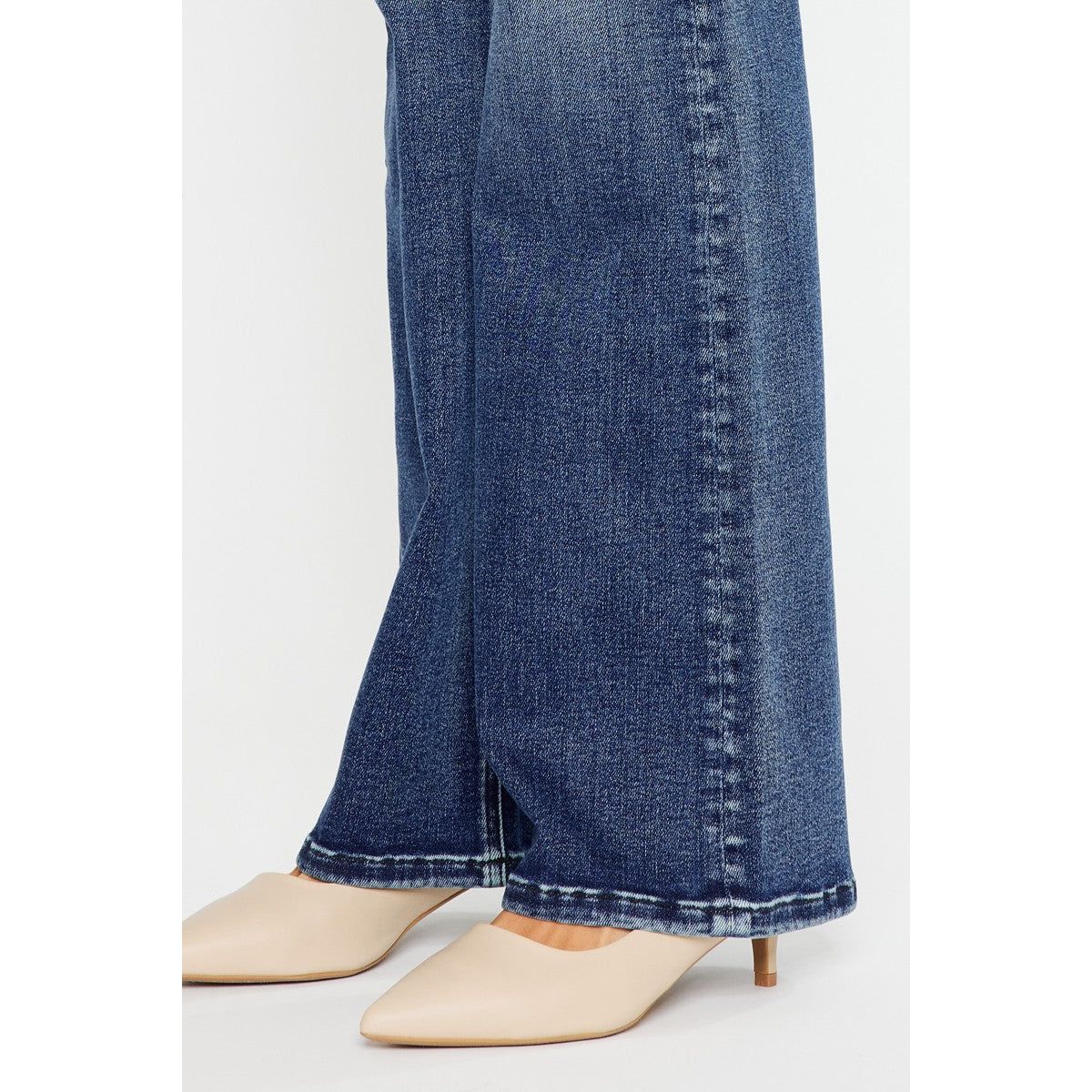 KanCan Double Button Flare Jeans