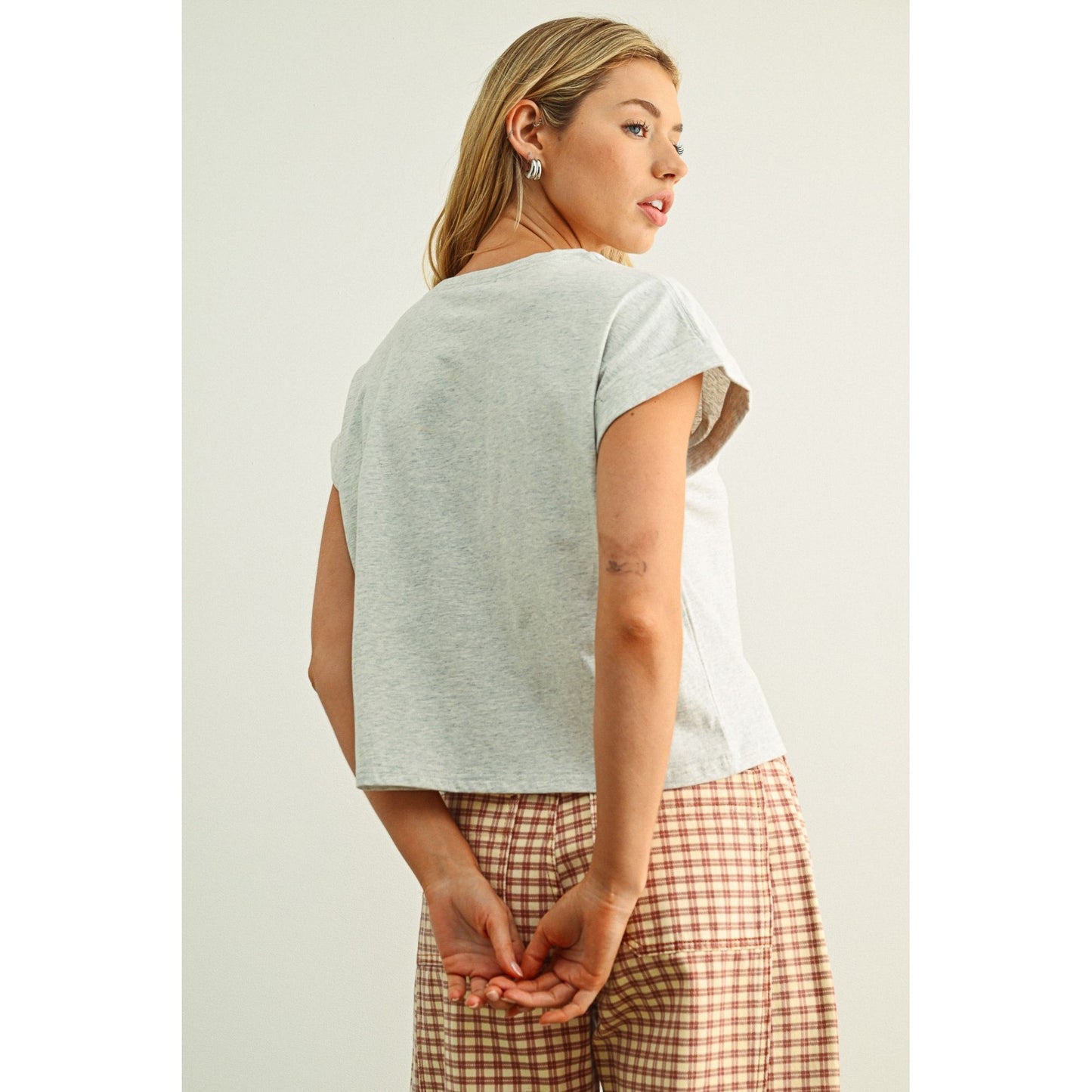 Everyday Cotton Cuffed Tee