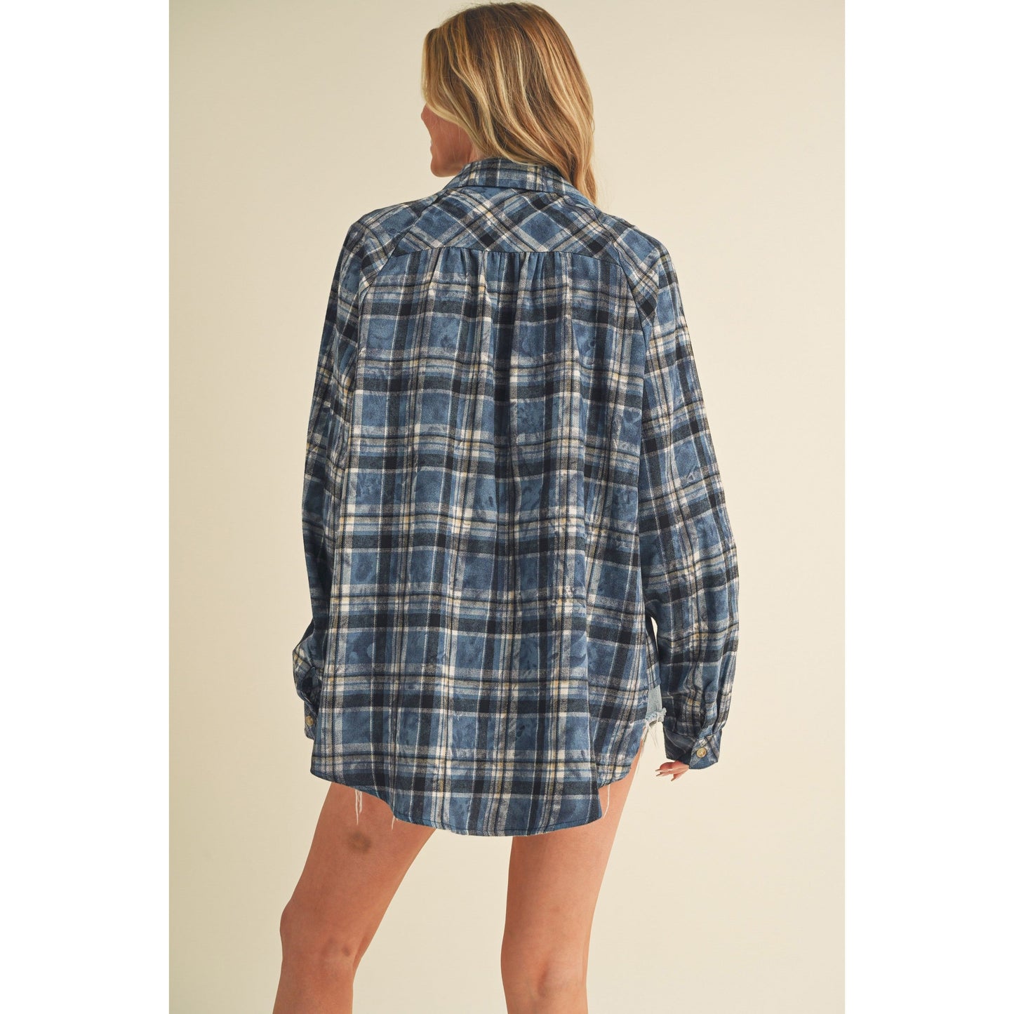 Lori Plaid Washed Flannel Button Up