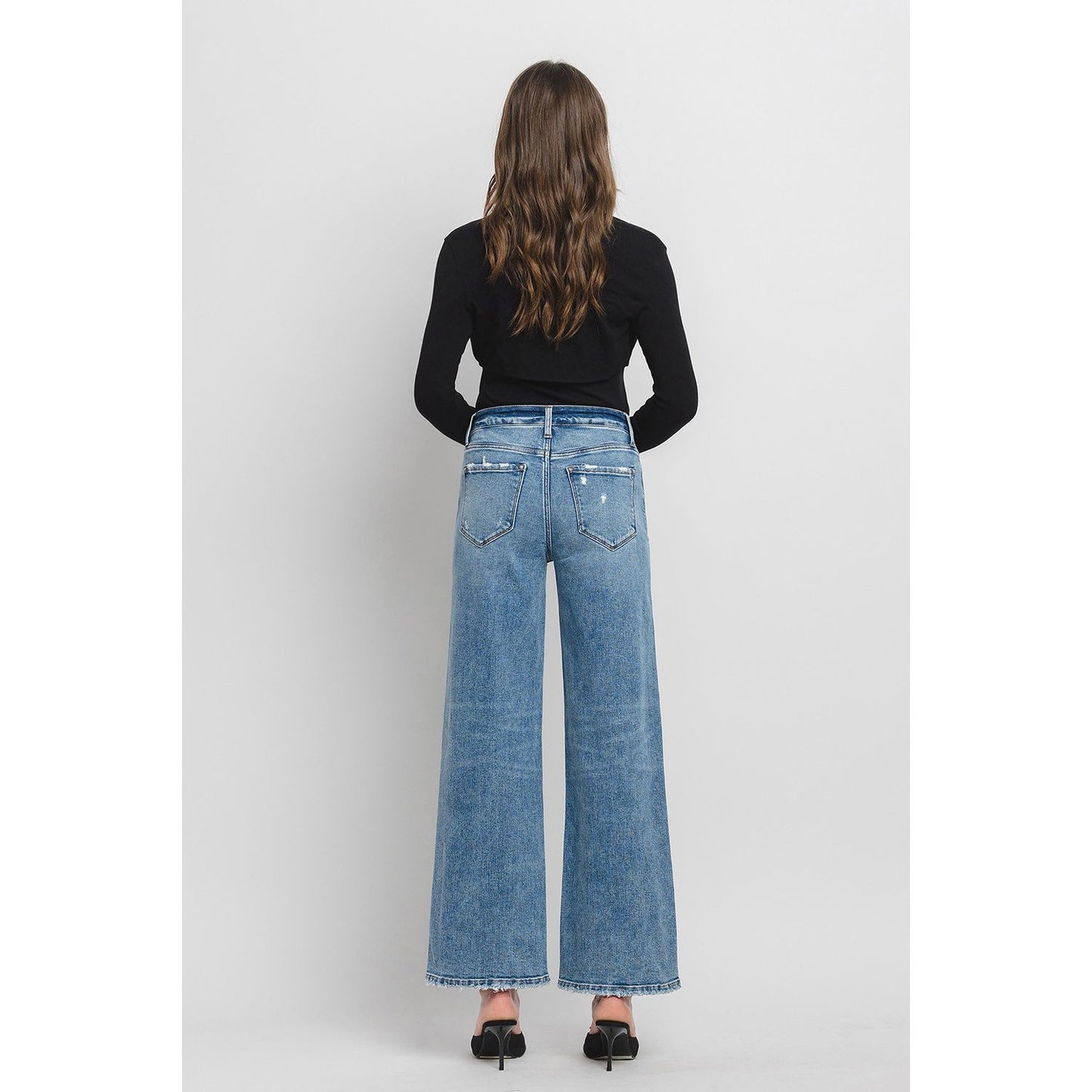 Flying Monkey High Rise Wide Leg Denim