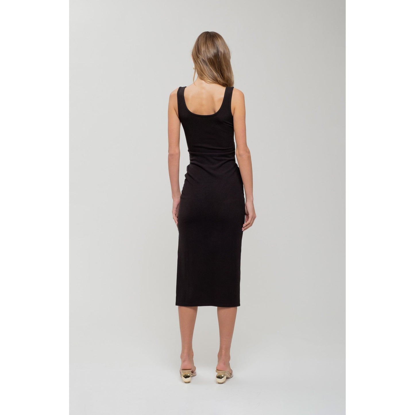 Front Tie Sweater Dress