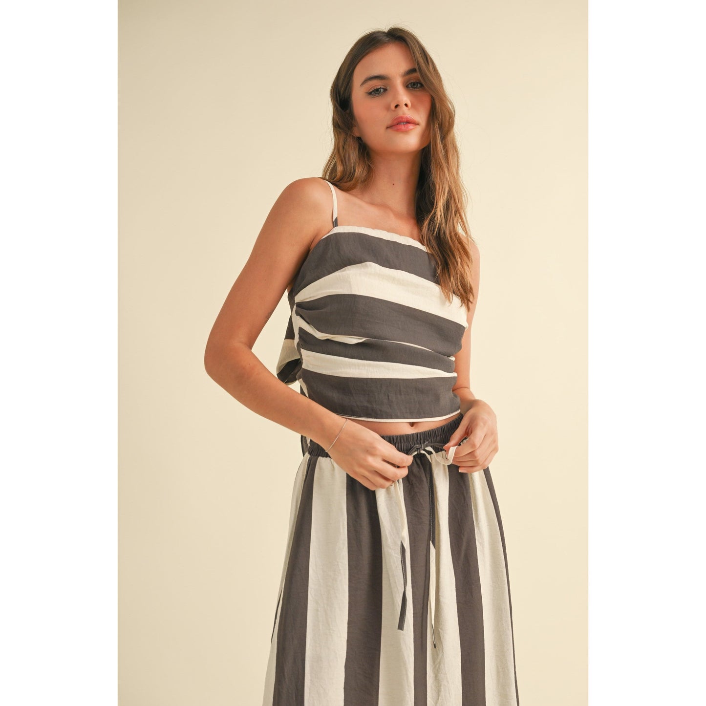 Kenlie Stripe Tie Tank