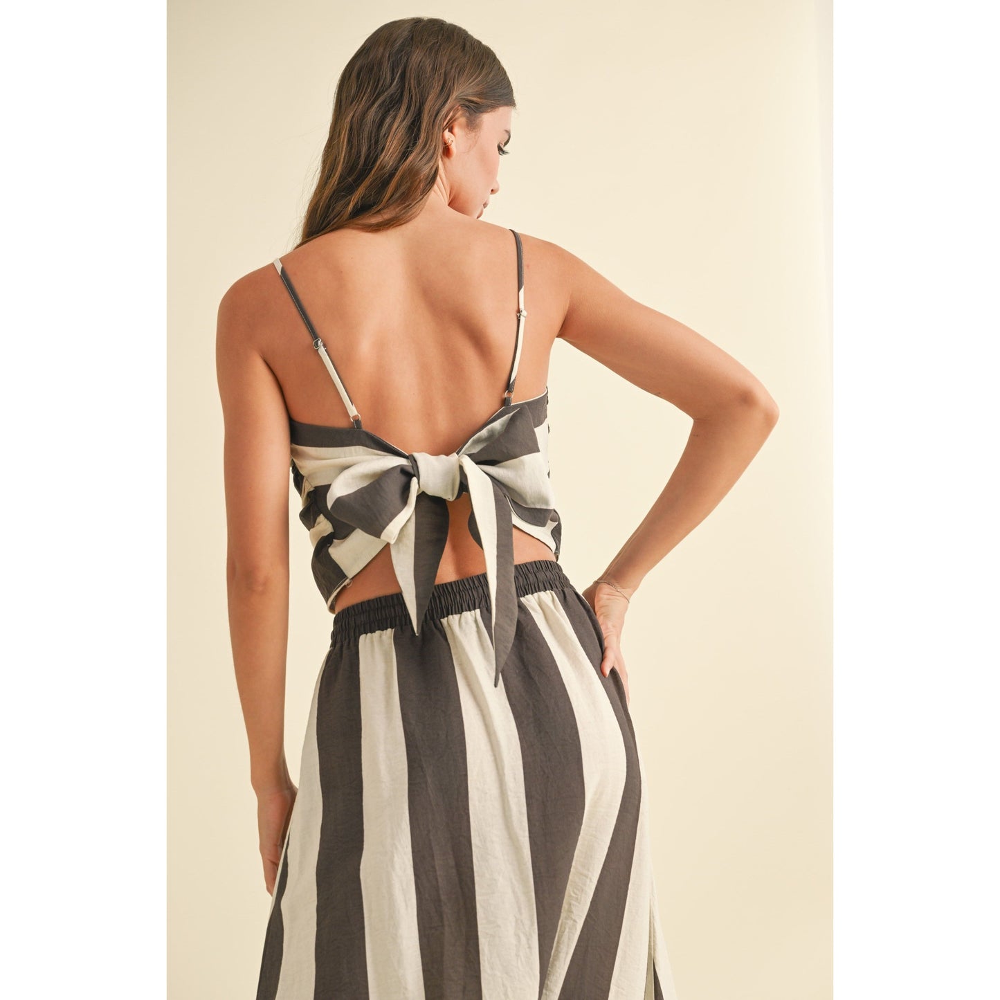 Kenlie Stripe Tie Tank