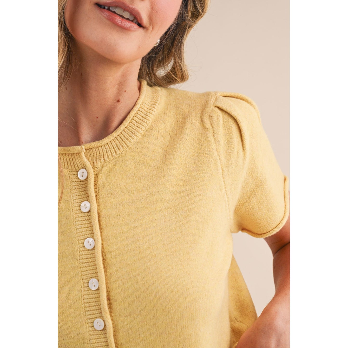 Camden Puff Sleeve Cardigan