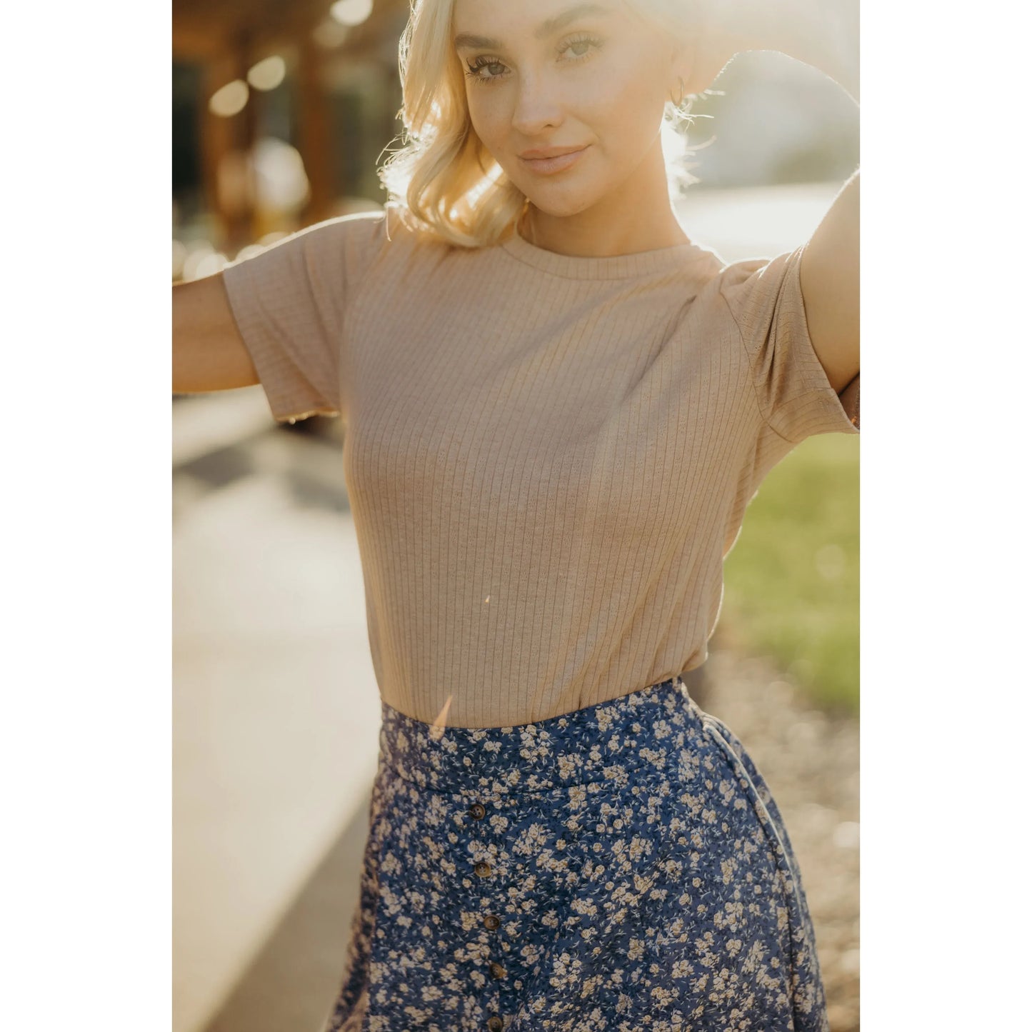 Pointelle Everyday Tee