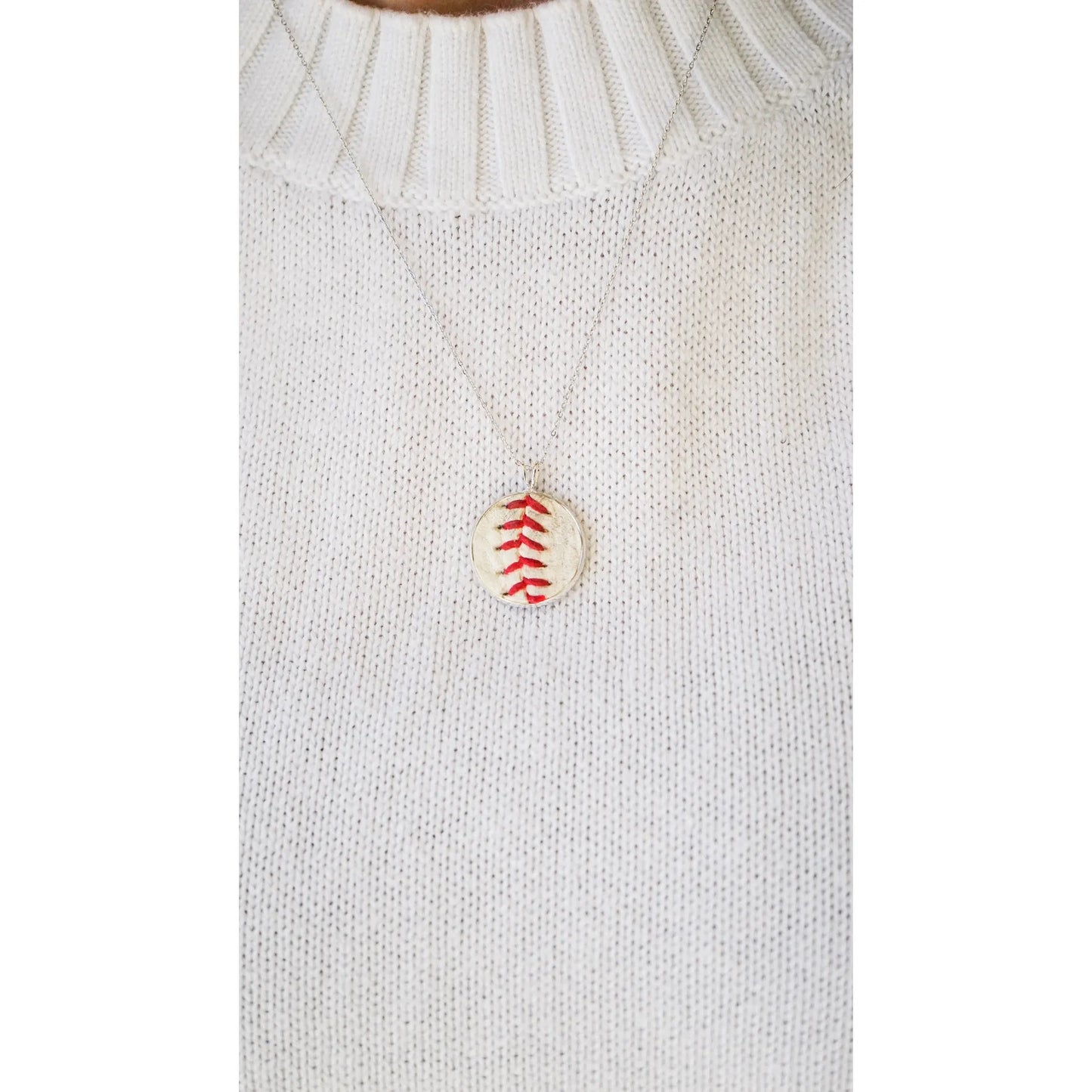 Baseball Seam Necklace