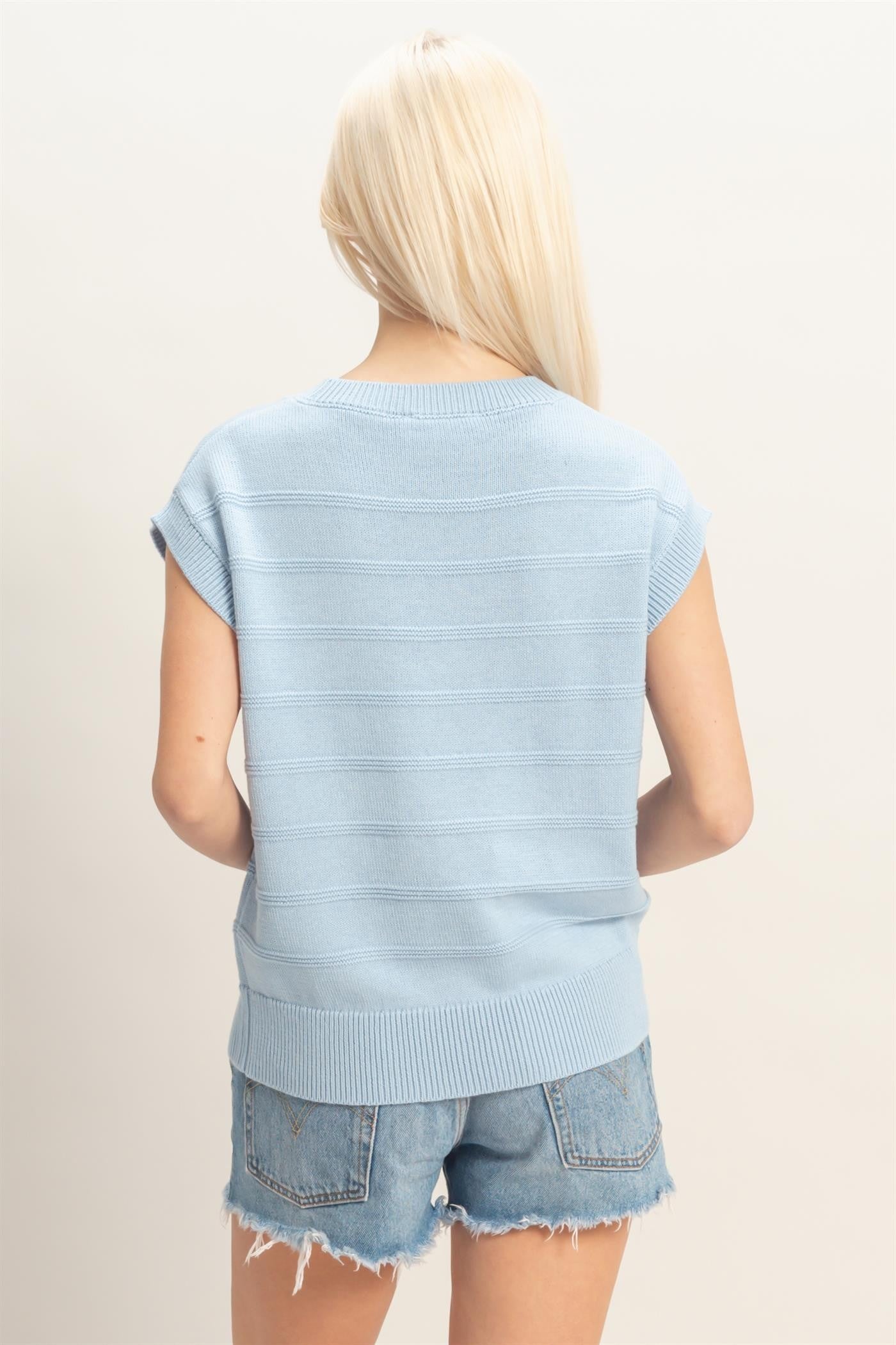 Ridge Line Knit Top