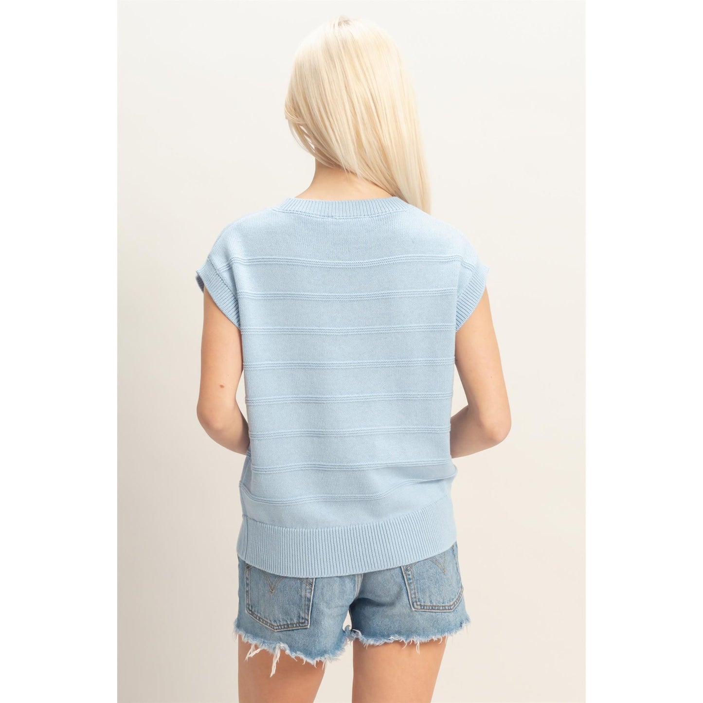 Ridge Line Knit Top