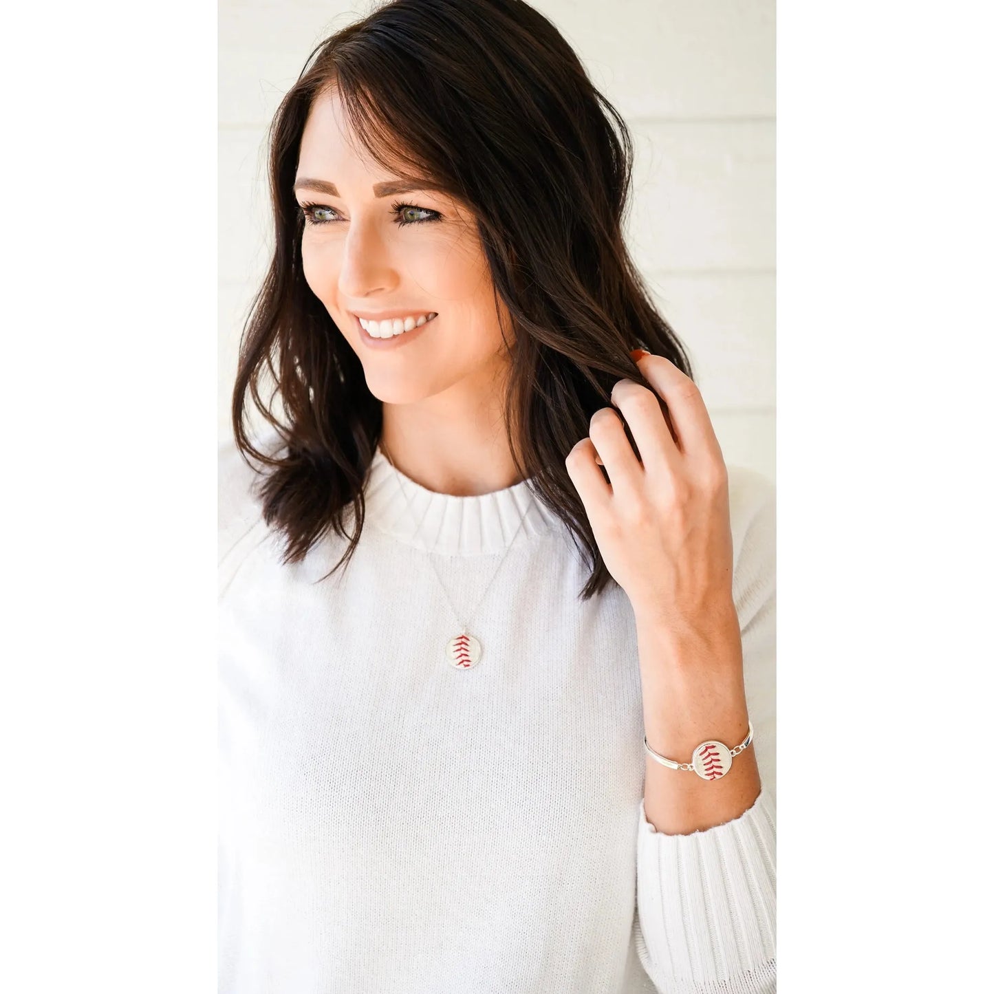 Baseball Seam Necklace