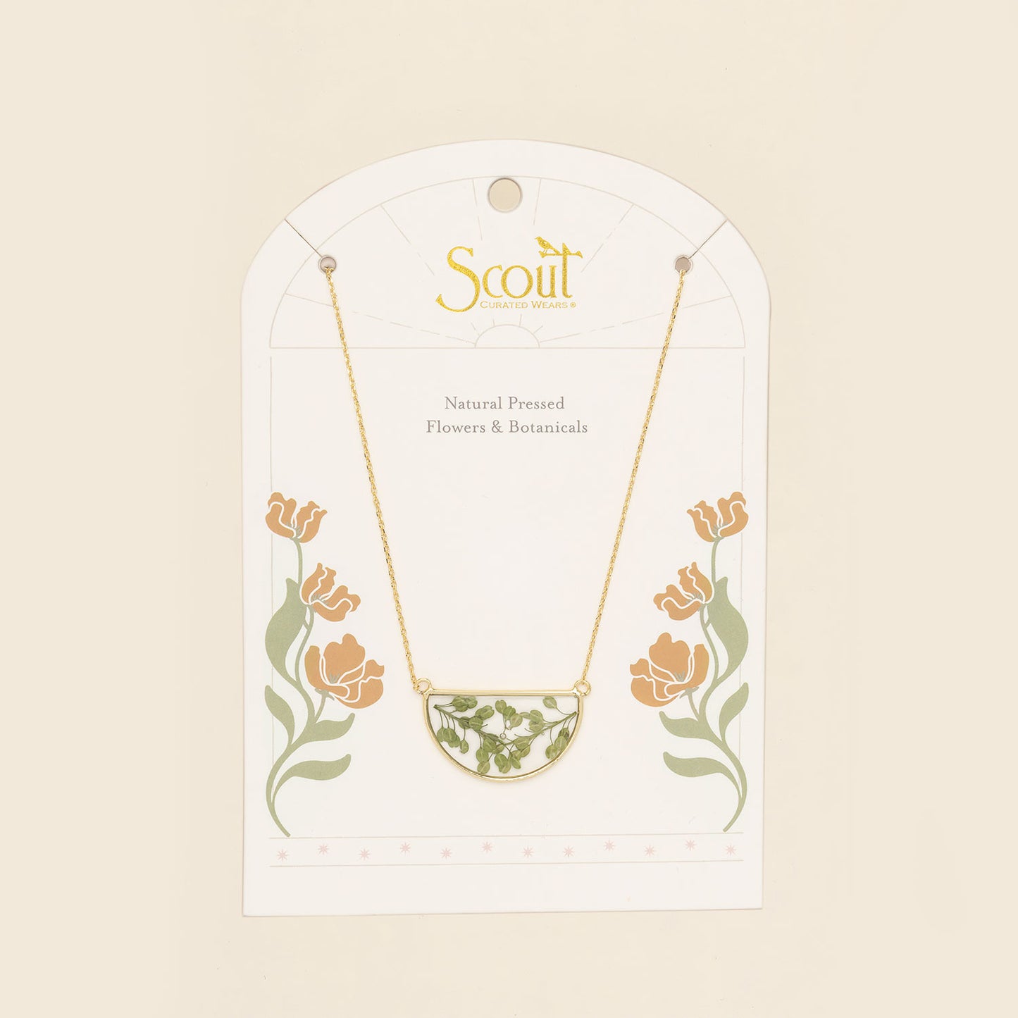 Scout Floral Pressed Necklace