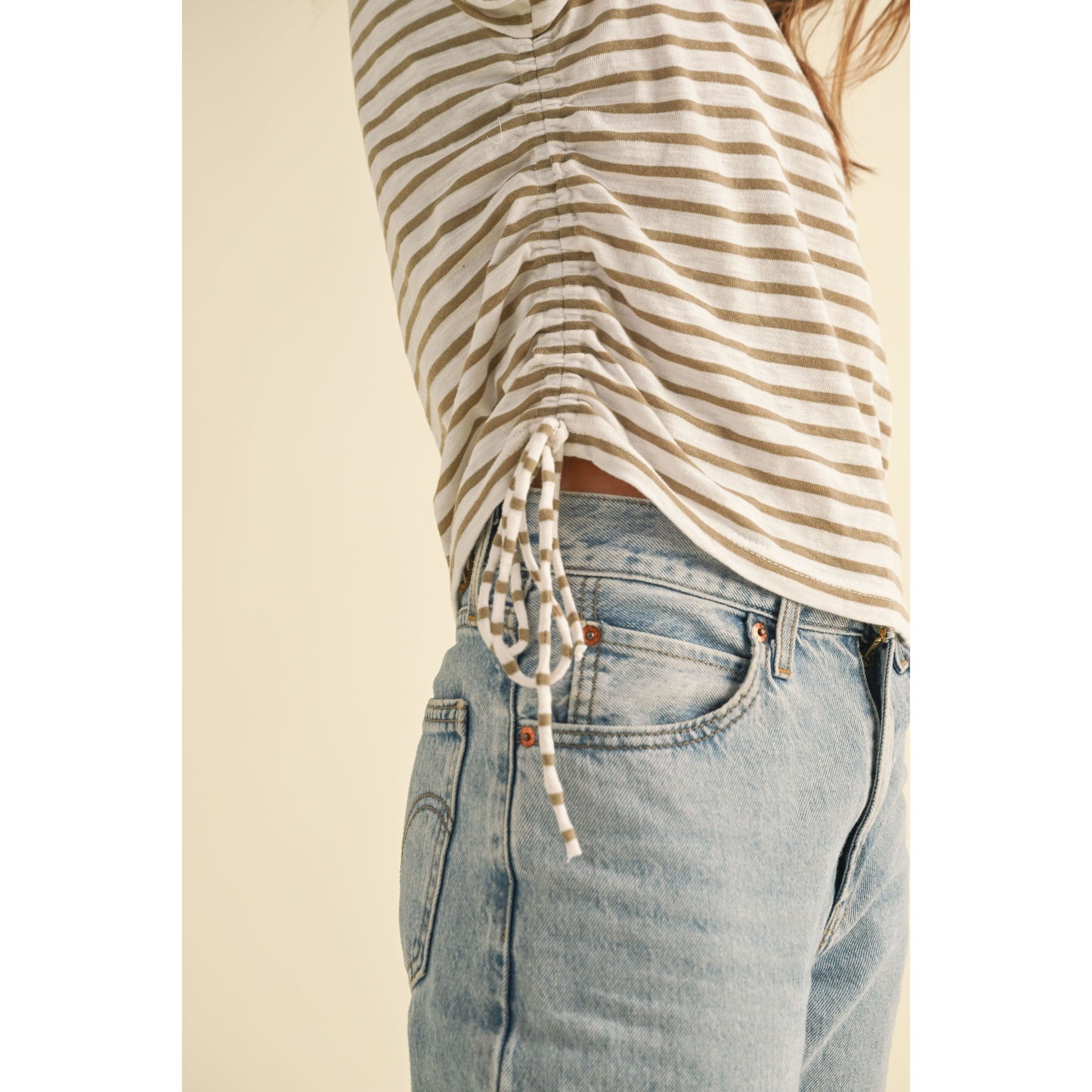Sutton Striped Cinch Tee