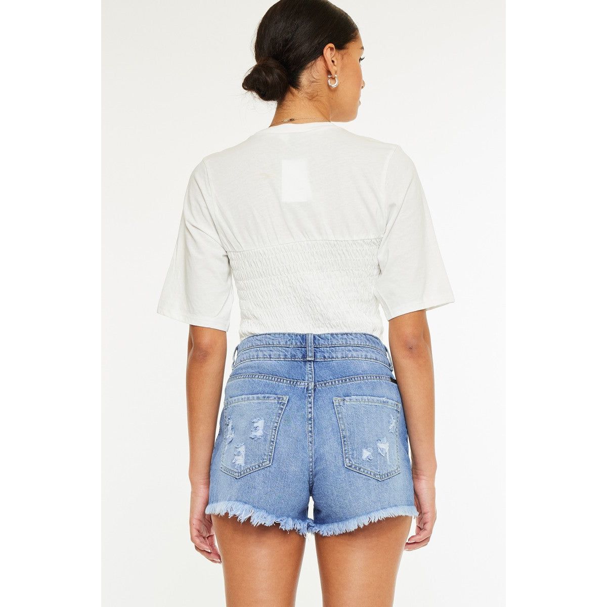 KanCan Double Button Shorts