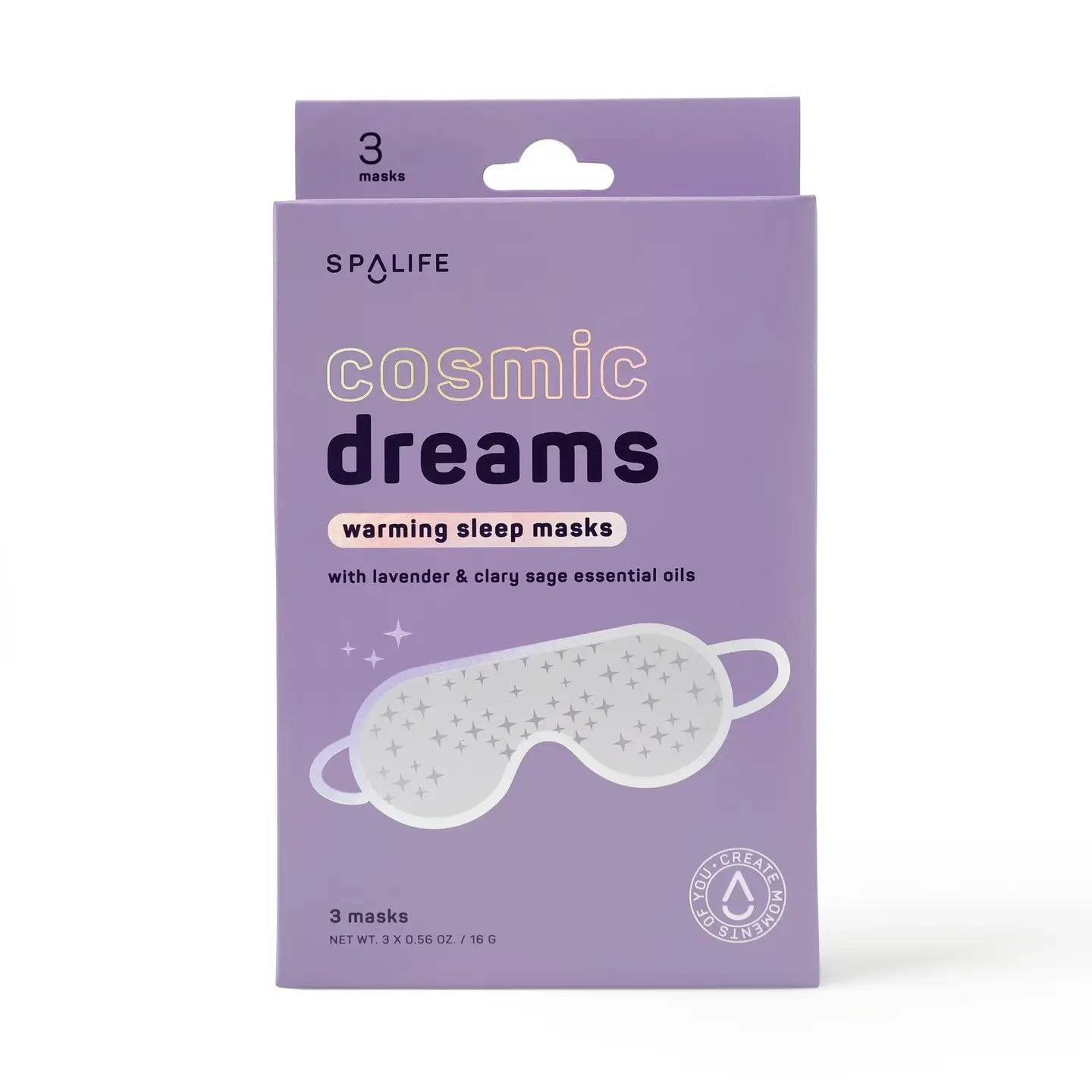 Cosmic Dreams Warming Sleep Masks, Spa Eye Masks
