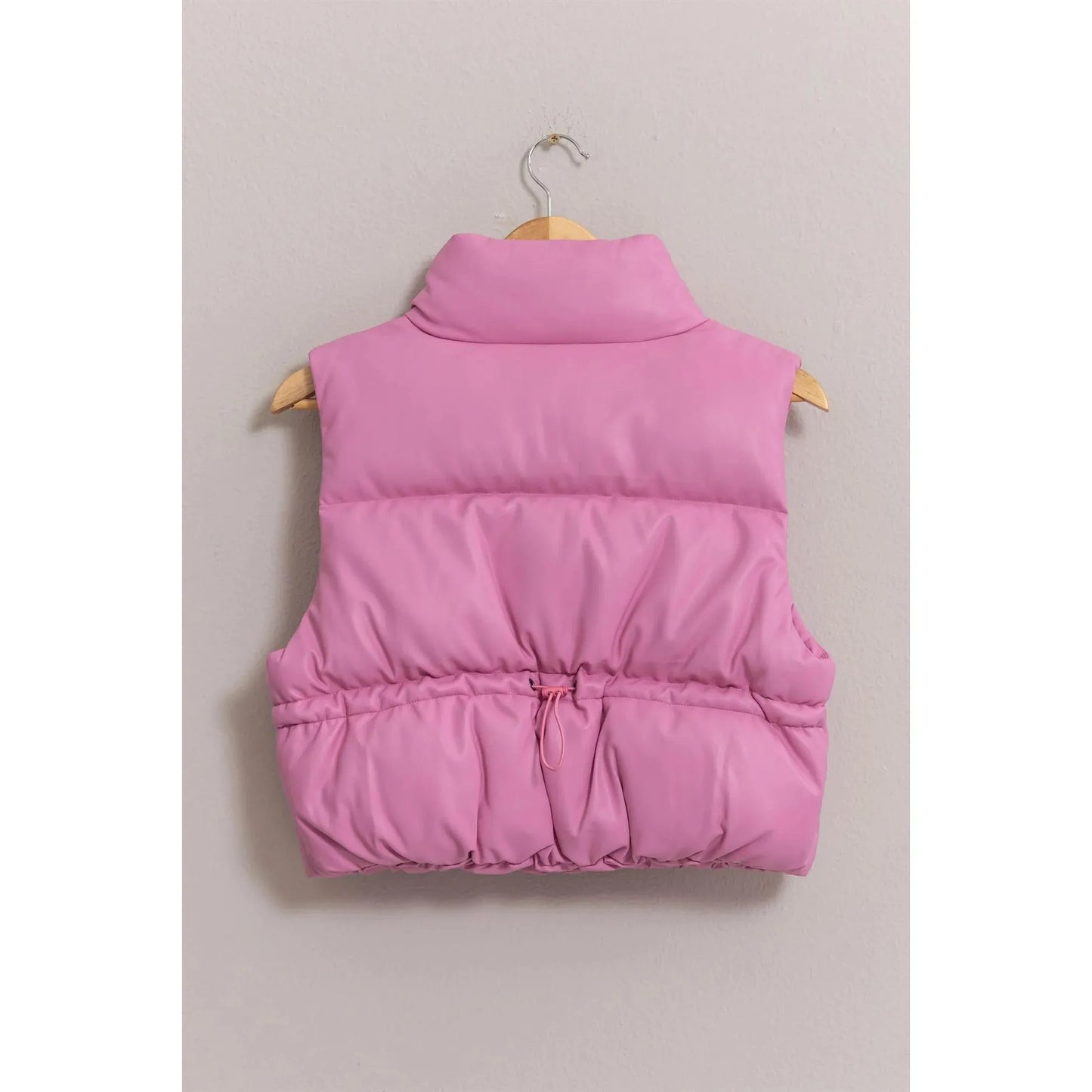 Rose Pink Puffer Vest