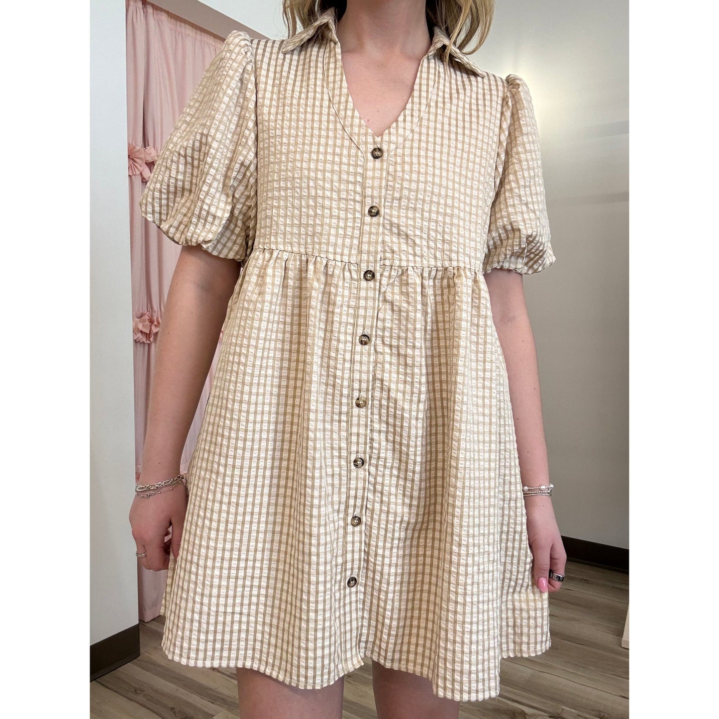 Cheyenne Gingham Mini Dress
