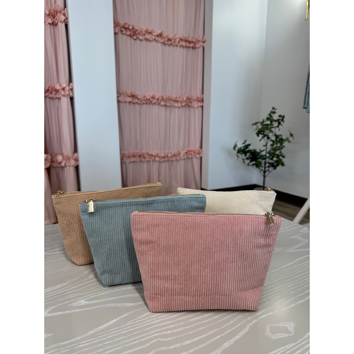 Corduroy Carry-All Pouch