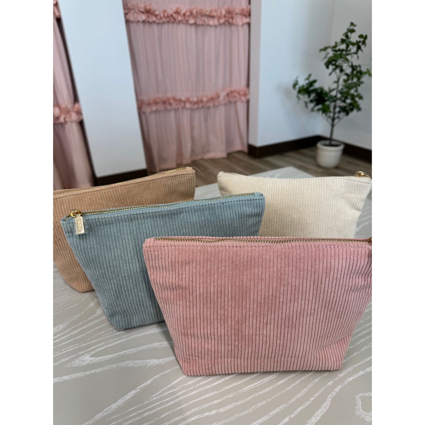 Corduroy Carry-All Pouch