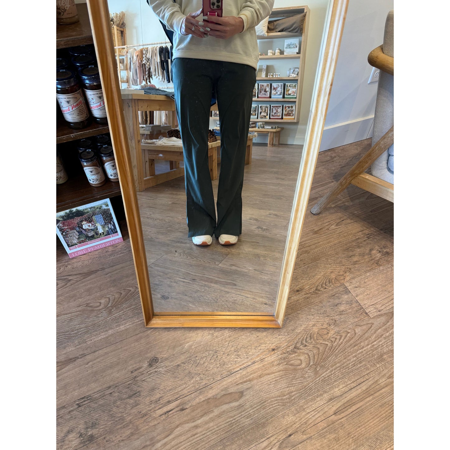 Green Wide Leg Active Pants