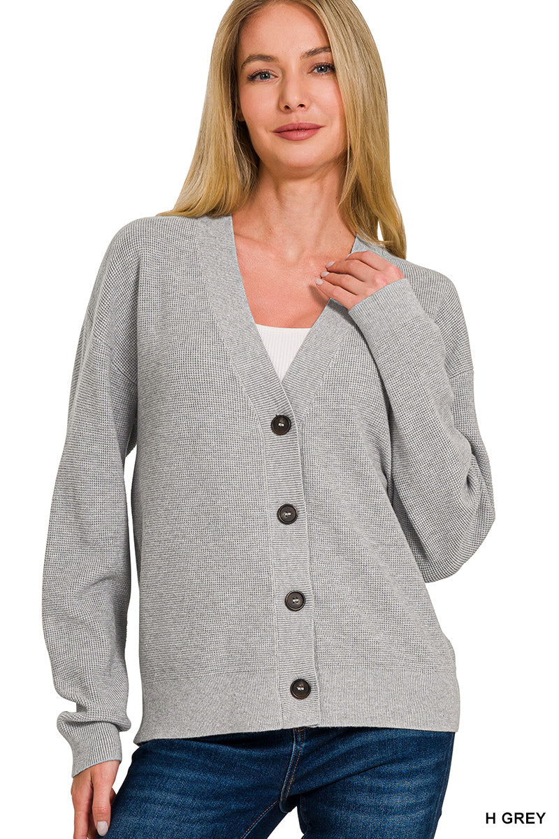 Zenana Drop Shoulder Cardigan