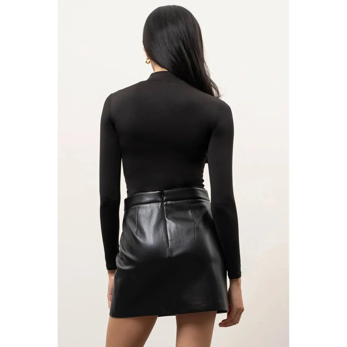 Mock Neck Long Sleeve Top