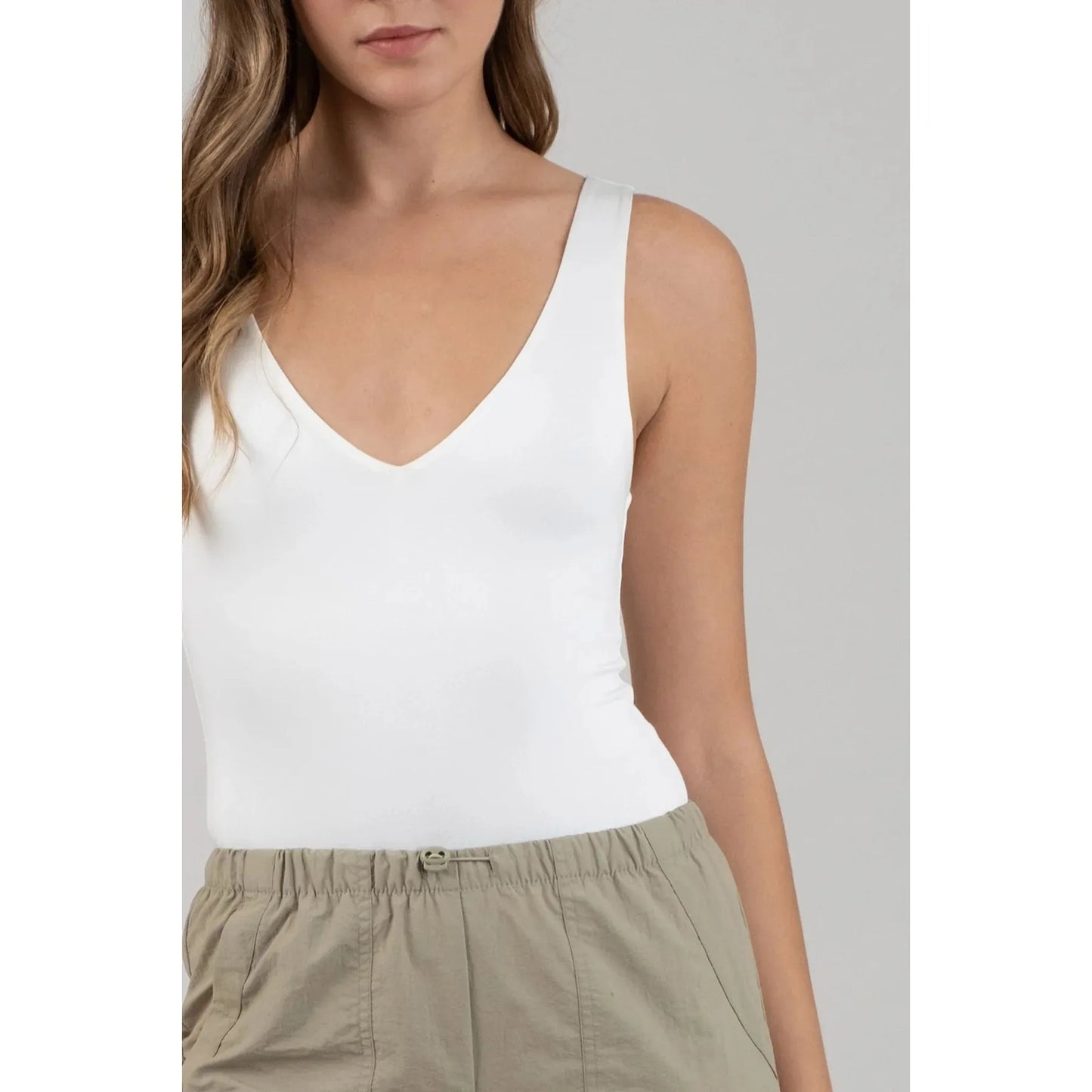 Reversible V Neck Bodysuit