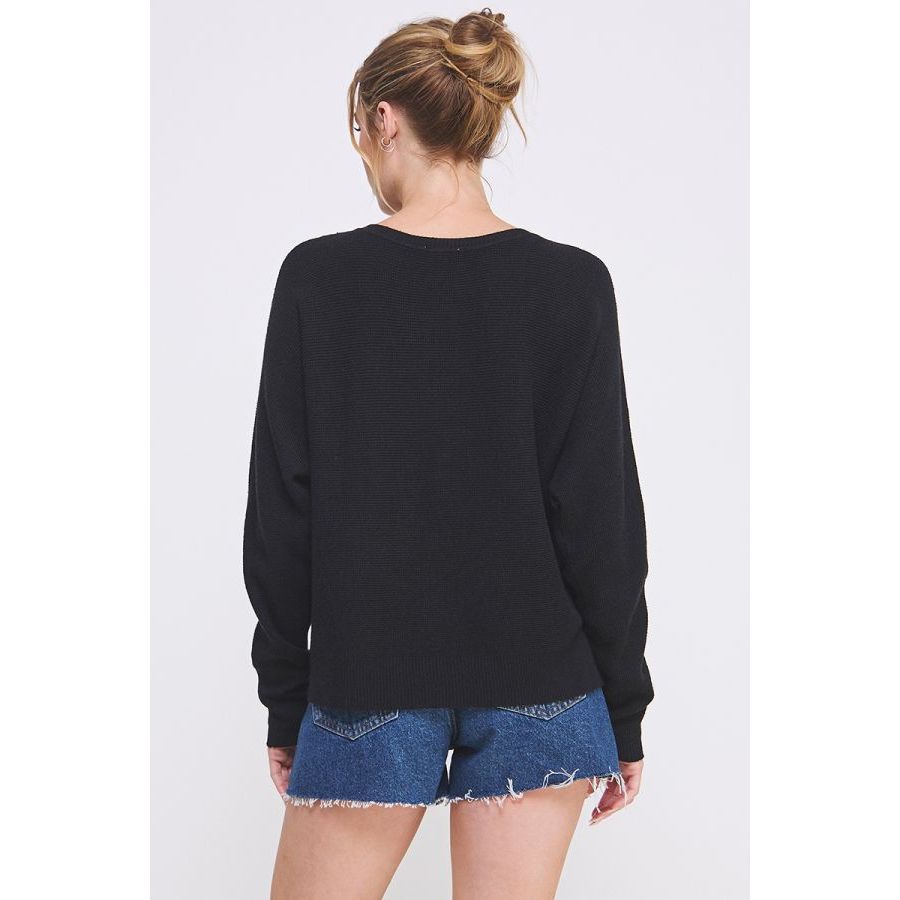 Allie Mini Waffle Texture Dolman