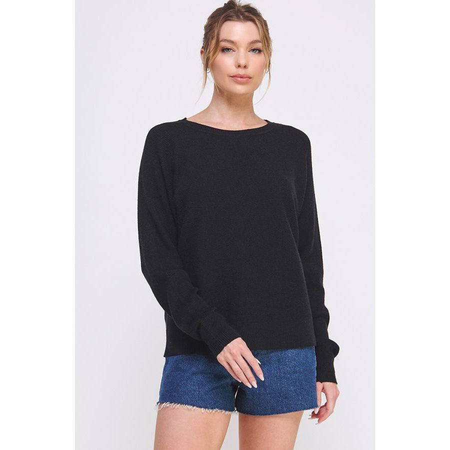Allie Mini Waffle Texture Dolman