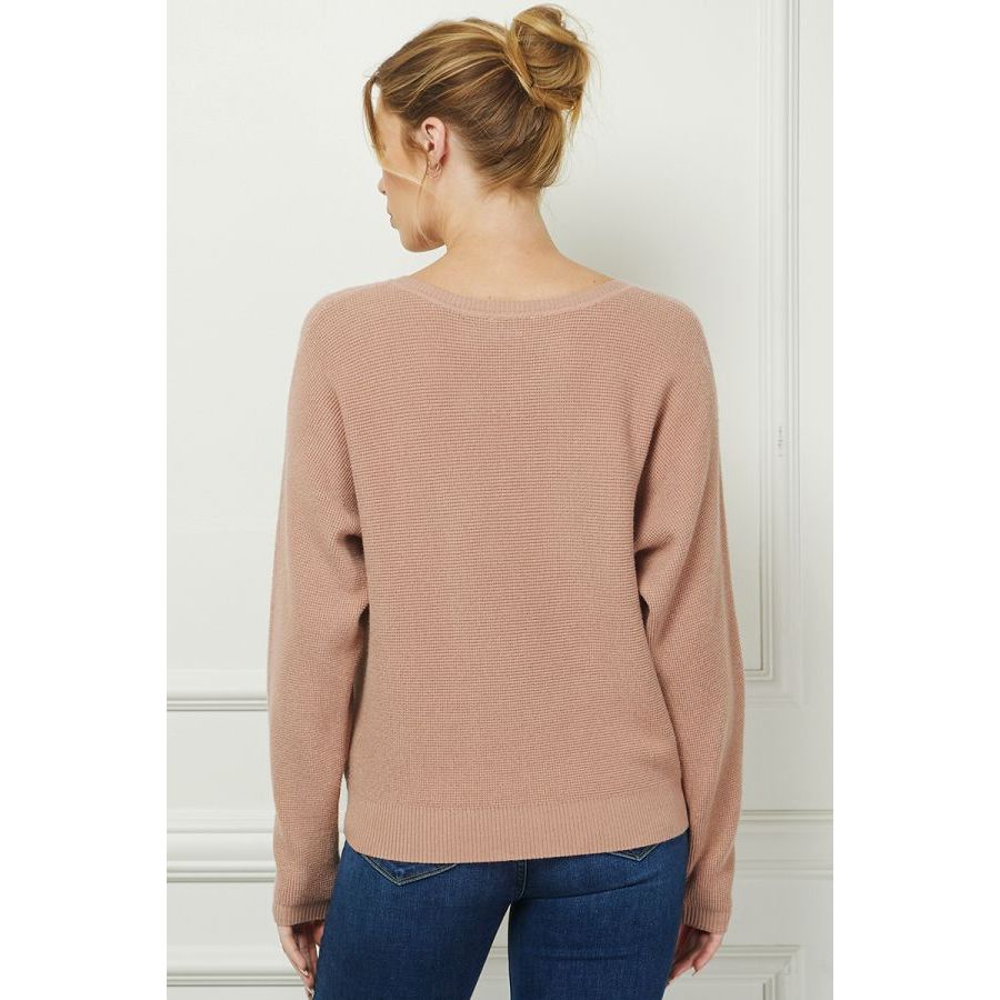 Allie Mini Waffle Texture Dolman