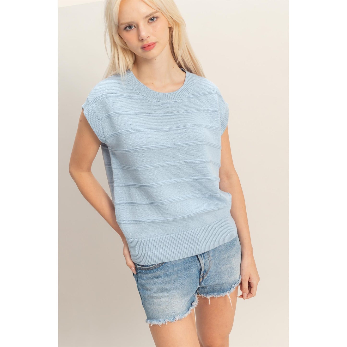 Ridge Line Knit Top