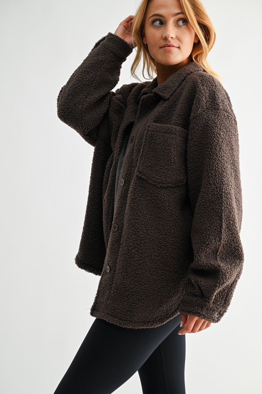 Espresso Sherpa Shacket