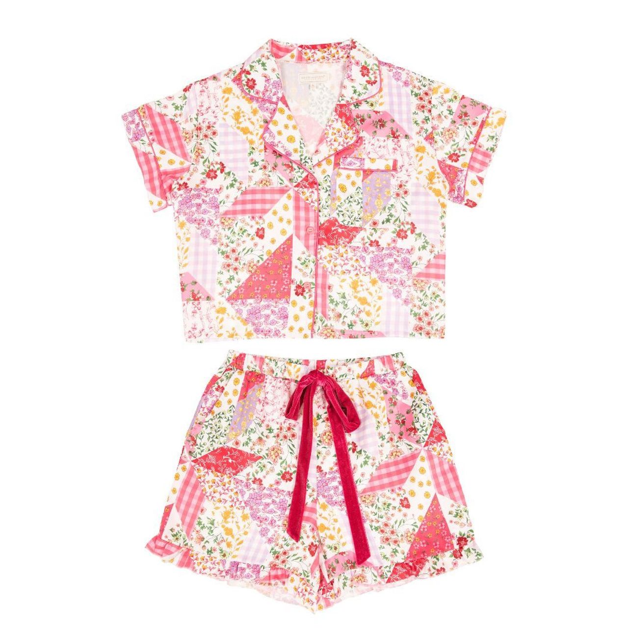 Simply Southern Bow Pajama Shorts Set