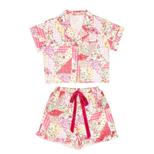Simply Southern Bow Pajama Shorts Set