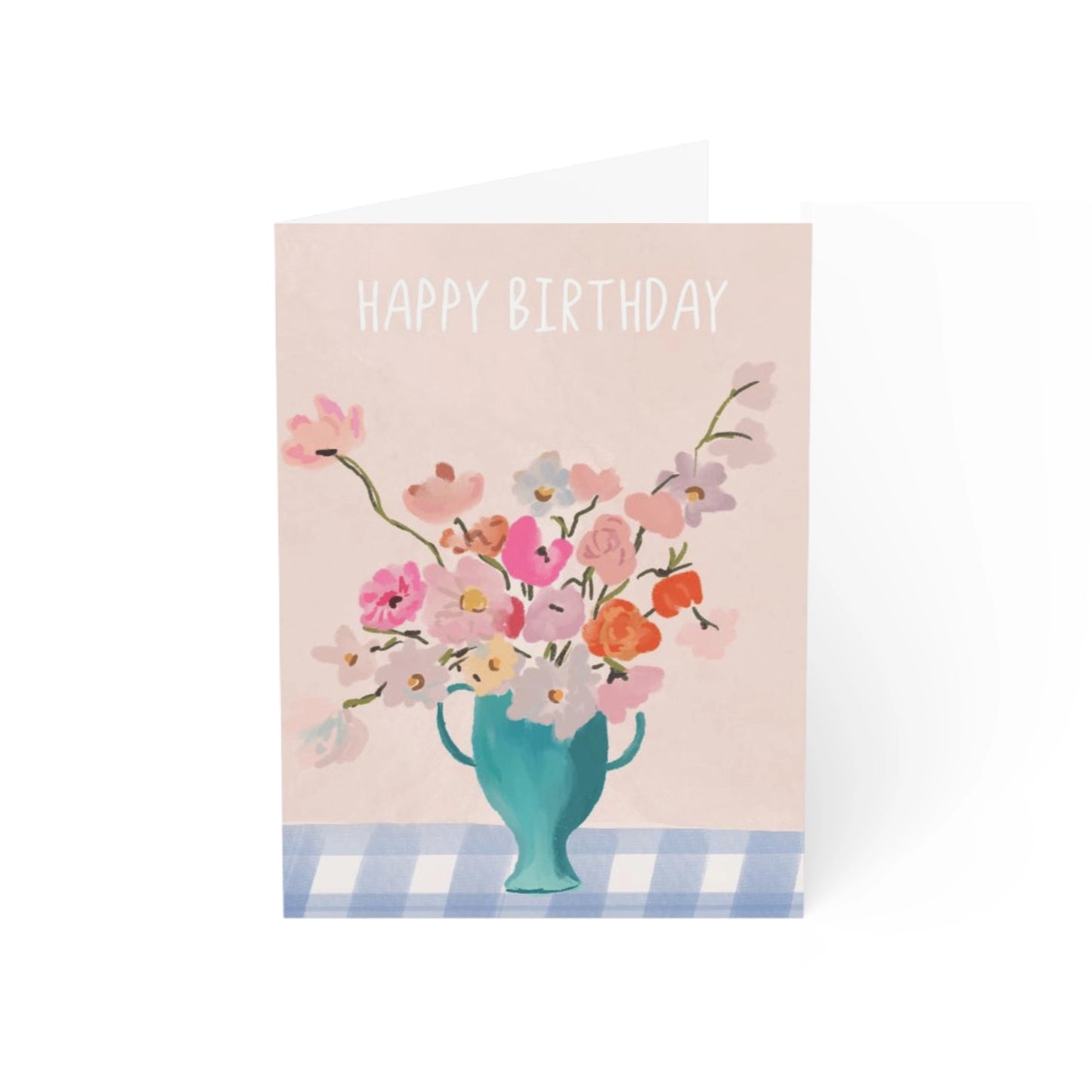 Happy Birthday Vase Card