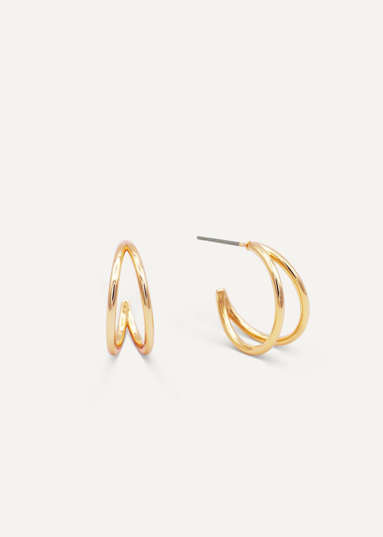 Illusion Double Hoop Earrings