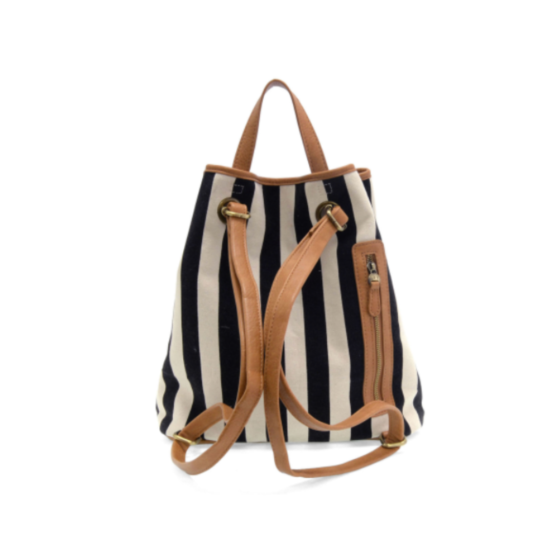 Stripe Canvas Backpack