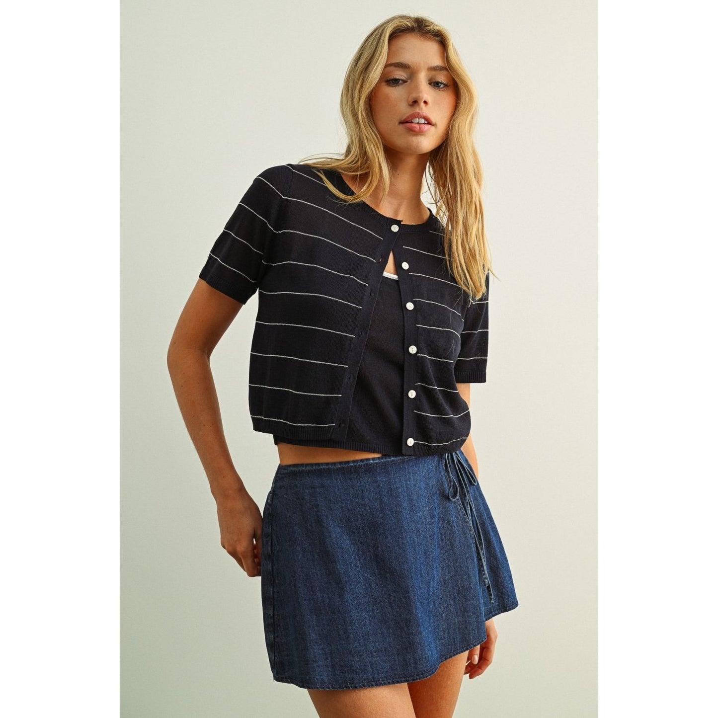 Newport Stripe Knit Cardigan