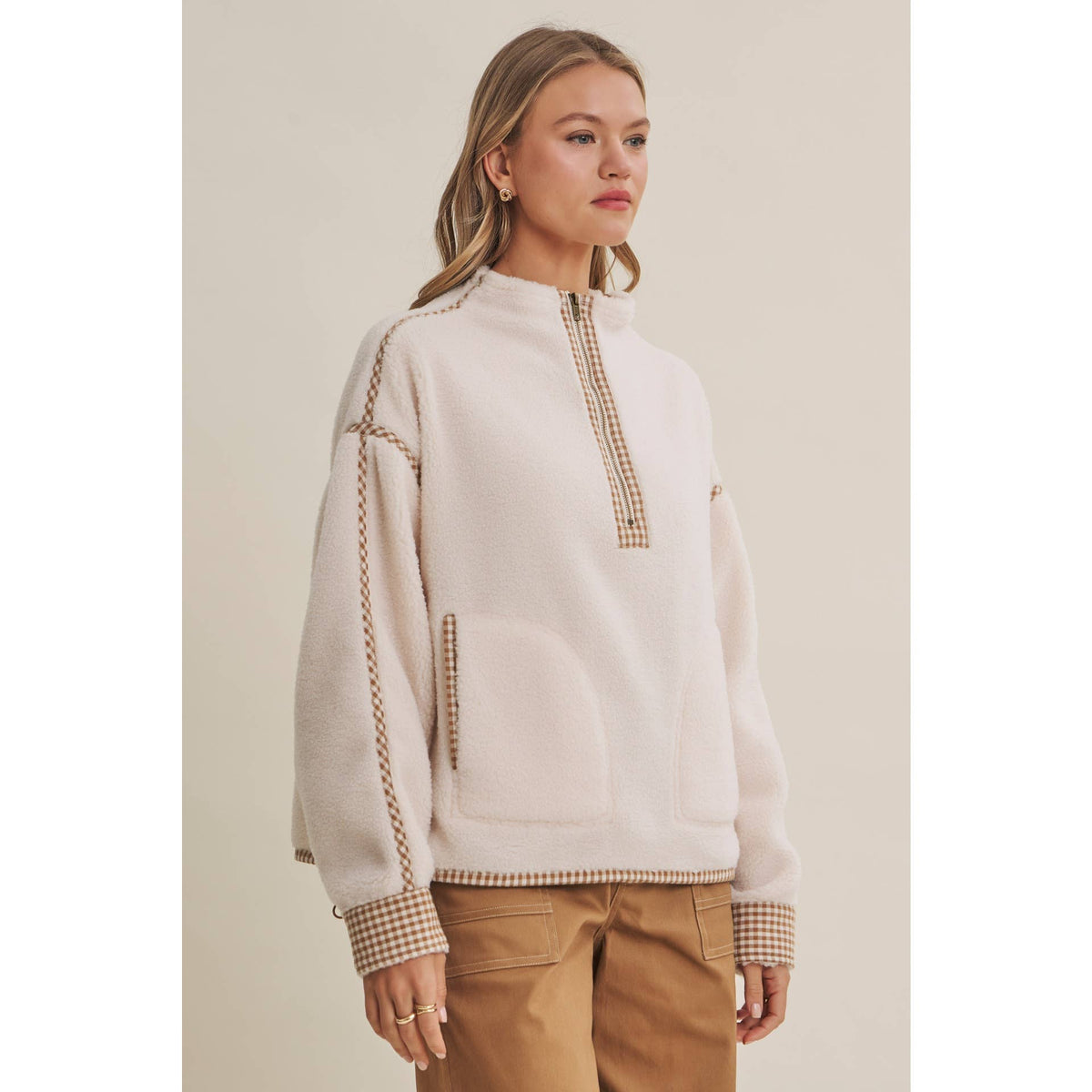 Cozy Cabin Gingham Sherpa