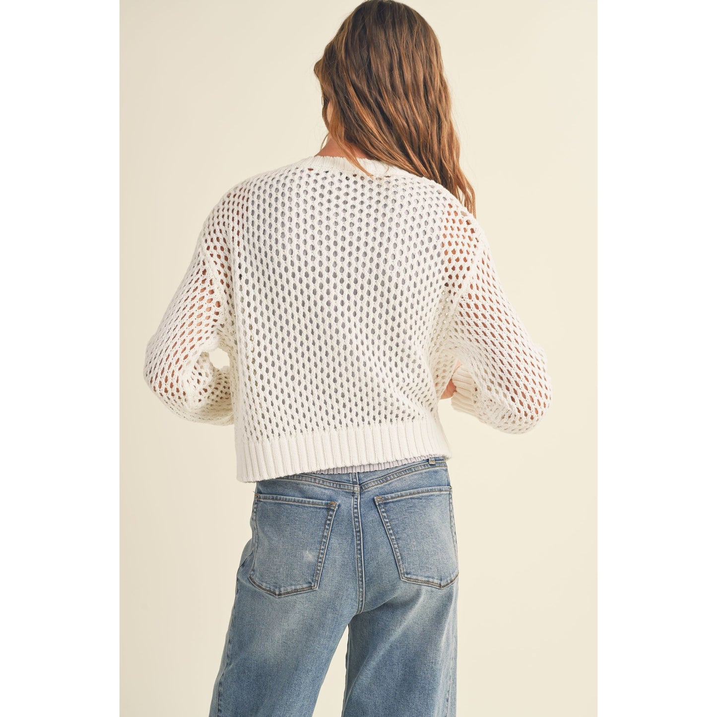 Textured Button-Up Cardigan