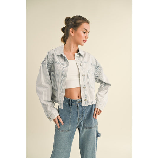 Layla Washed Striped Jacket
