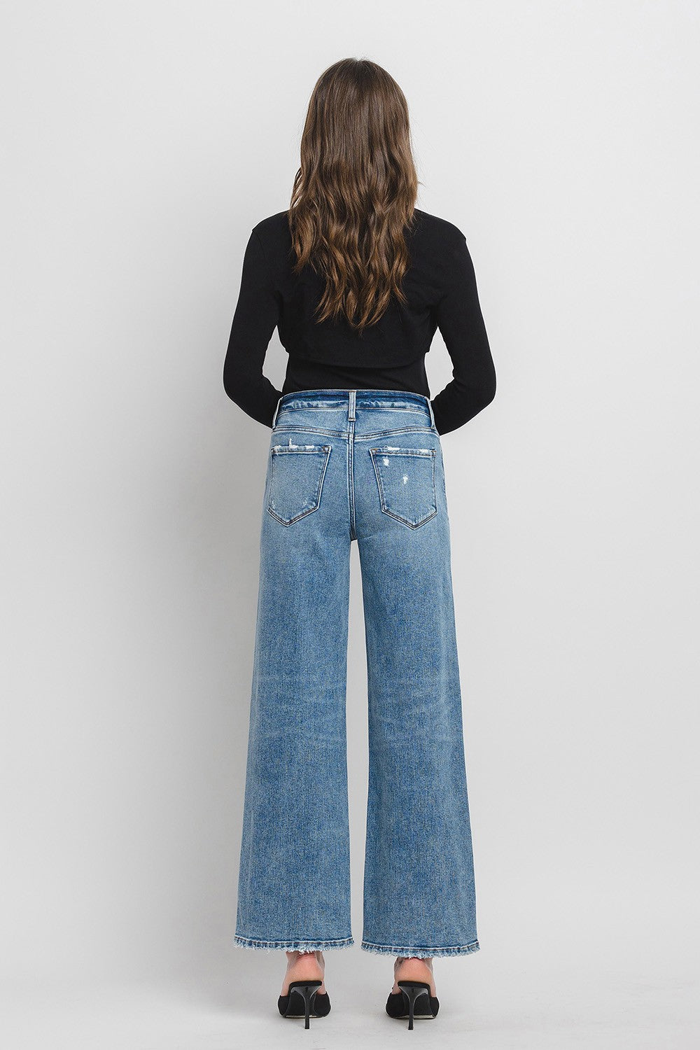 Flying Monkey High Rise Wide Leg Denim