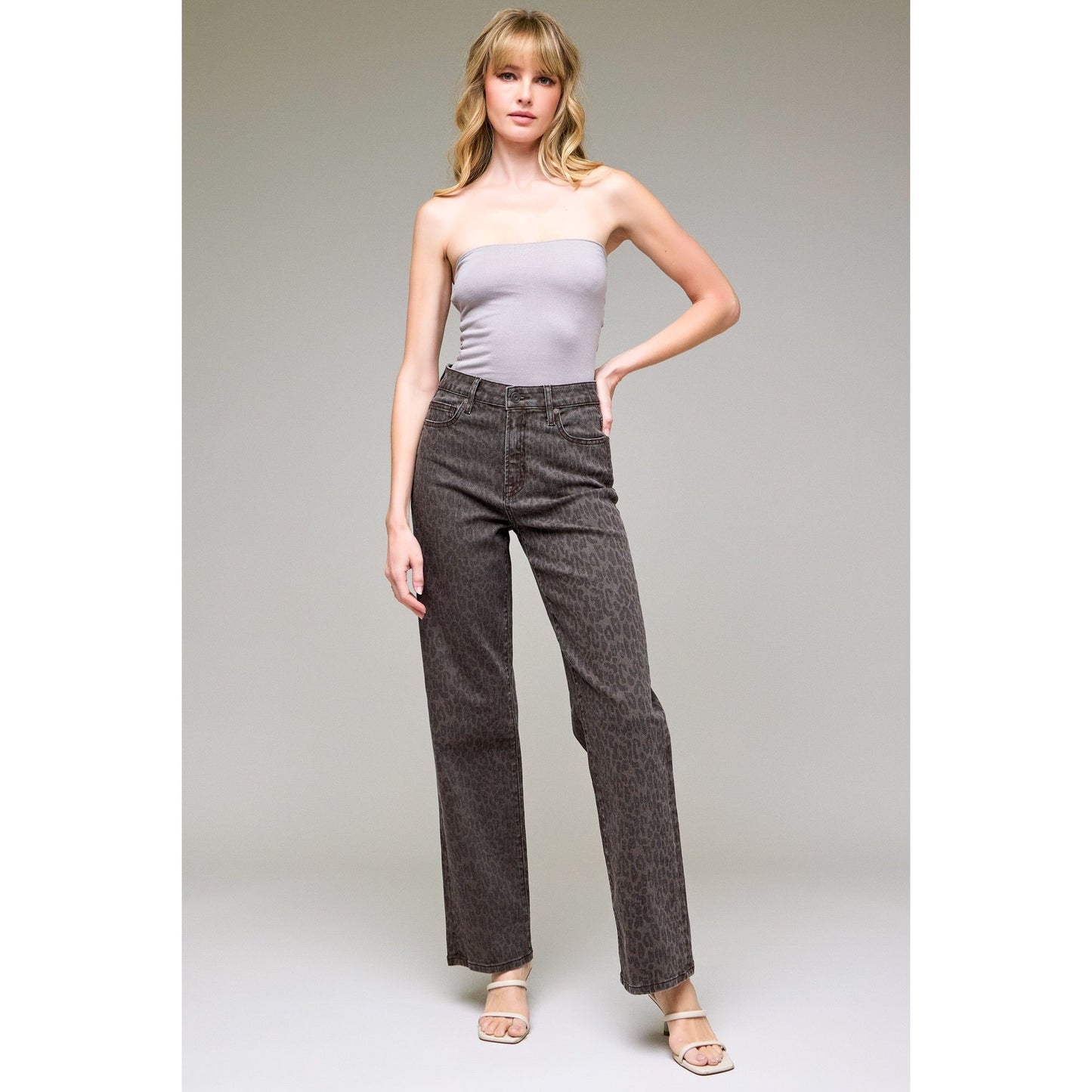 Hidden Cheetah Print Jeans