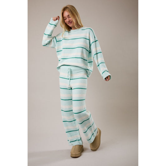 Stripe Two-Piece Lounge Set