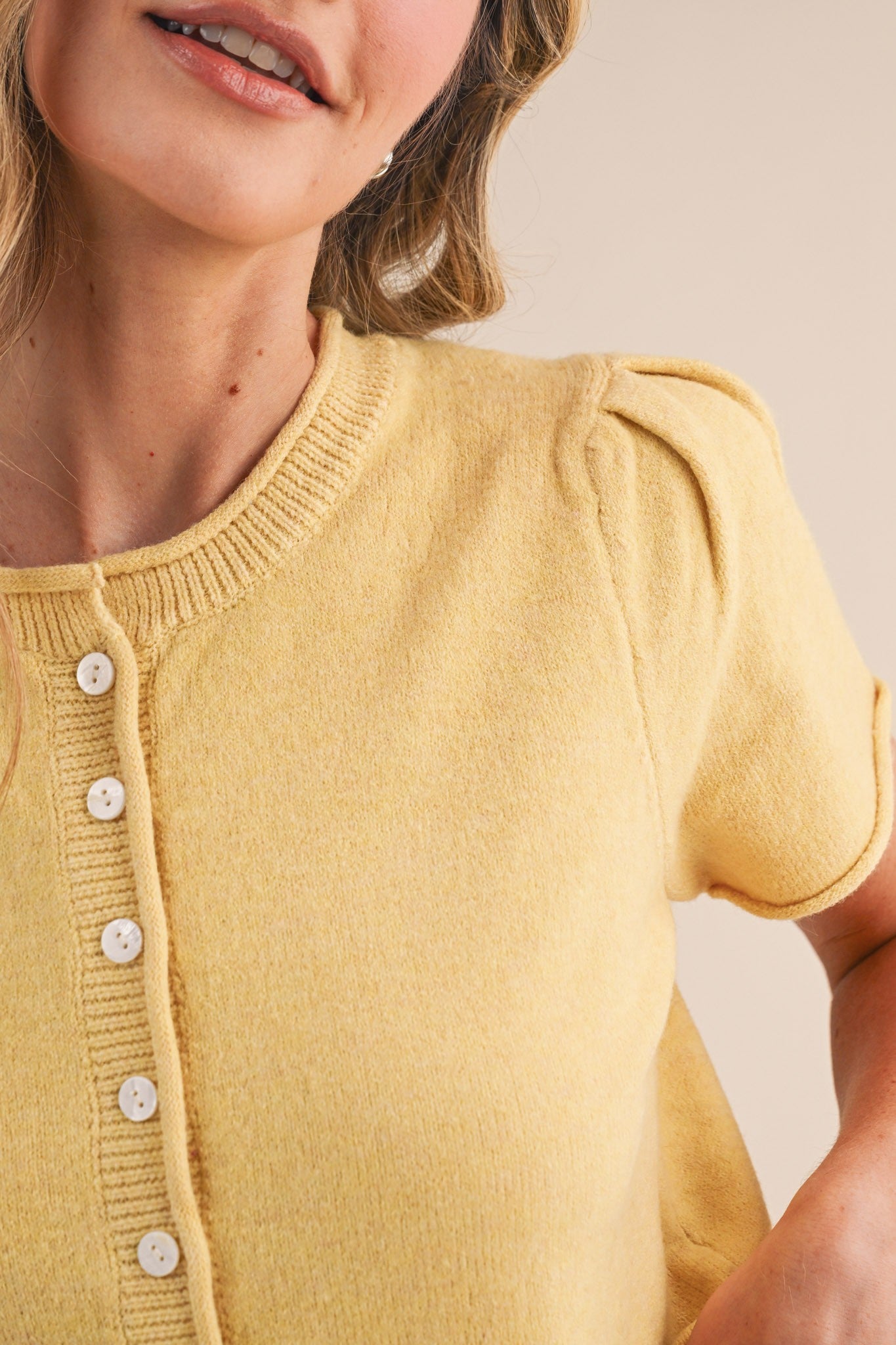 Camden Puff Sleeve Cardigan