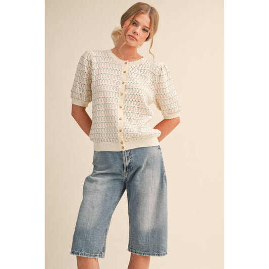 Sweet Meadow Pointelle Cardigan