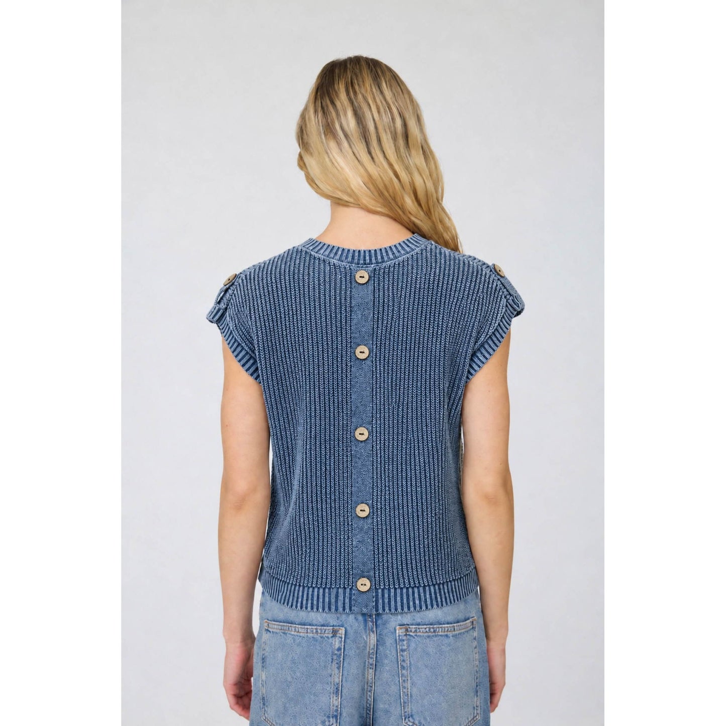 Indigo Drift Knit Top